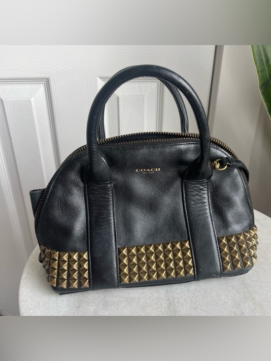 Coach Handbags - 2014 Coach Black Mini Bleecker Preston Studded Leather